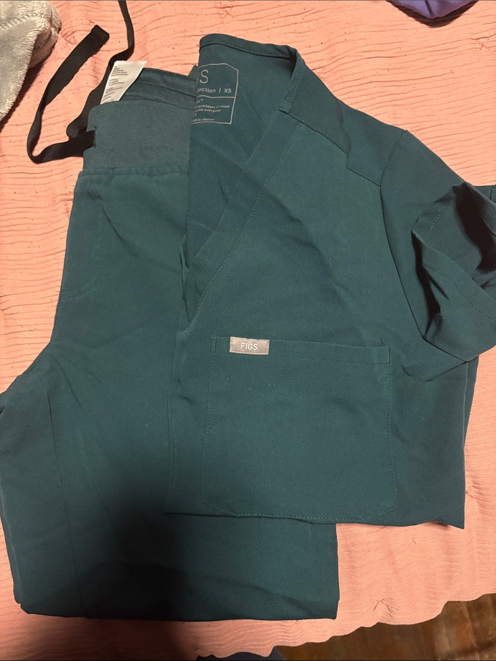 Figs Teal Track Pants & Top Set - Deep Teal Scrubs